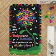 Personalized Welcome Doormat with Family Name and Address - Hand-tree