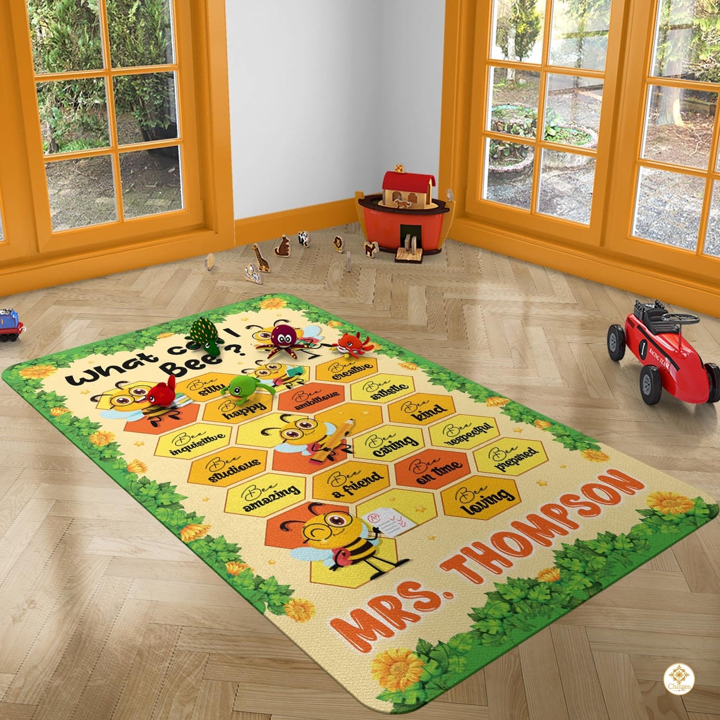 Custom Composition Notebook Welcome Mat with Teacher Name