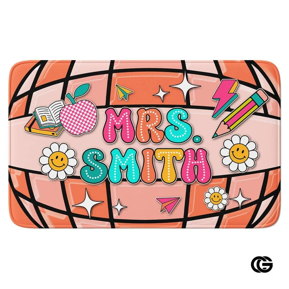 Custom Composition Notebook Classroom Rug for Kids