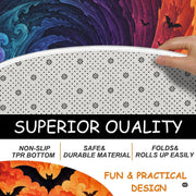 Custom Halloween 3D Optical Illusion Round Rug Skeleton Horror Area Rug (1, #9)