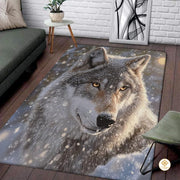 Custom Galaxy Wolves Welcome Mat with Wild Wolf Print - Wolf-ds15
