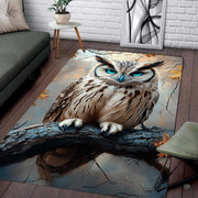 Dimension comparison chart displaying multiple size formats for this horned owl area rug. - thumbnail image 2 of 8