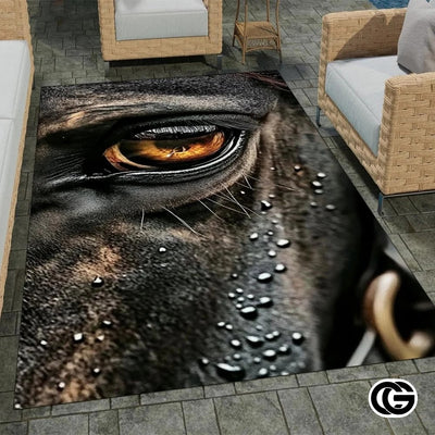 Custom Running Horse Welcome Mat for Living Room and Bedroom - Horse-ds12