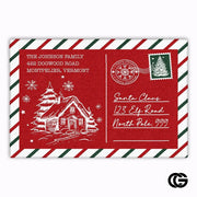 Personalized Christmas Doormat with Custom Family Name and Text