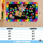 Custom Reading Corner Welcome Mat for Classroom and Library - Style 9