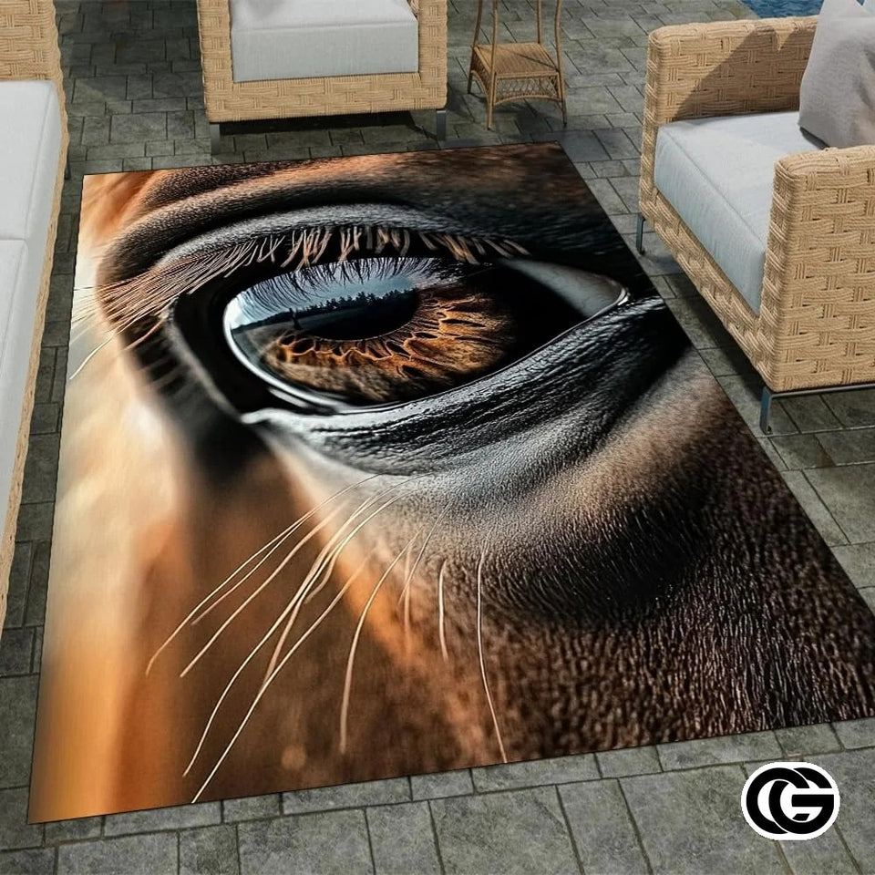Custom Running Horse Doormat with Non Slip Backing - Horse-ds26