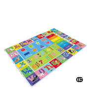 ABC Kids Play Rug with Non Slip Backing and Colorful Pattern - Abc Rug - 3'3" X 4'11" (Rectangular)