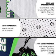 Angled perspective showing dynamic area rugs canada in a modern living space with clean sports decor. - thumbnail image 6 of 8
