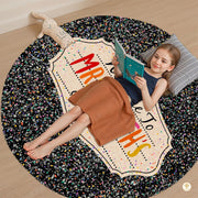 Personalized Teacher Welcome Mat with Custom Name and Crayon