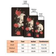 Visual proportion guide illustrating small 3x5, medium 4x6, and large 5x8 area rug dimensions - thumbnail image 4 of 8