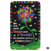 Personalized Welcome Doormat with Family Name and Address - Hand-tree