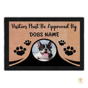 Personalized Dog Welcome Mat with Custom Pet Photo