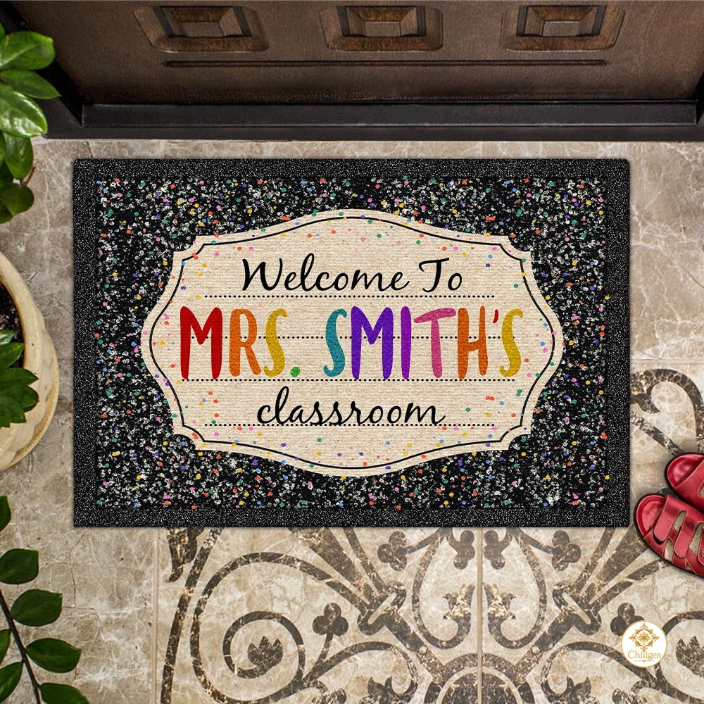 Custom Notebook Welcome Mat for Classroom and Back to School