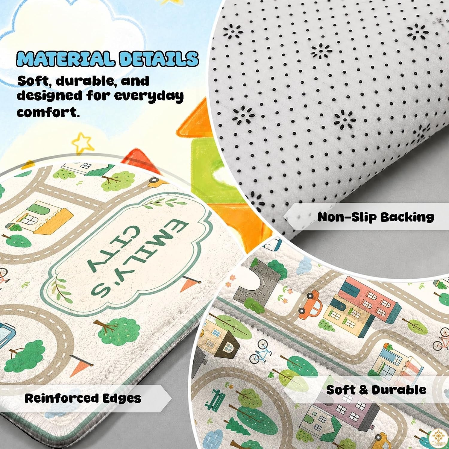 Custom Road Map Area Rug