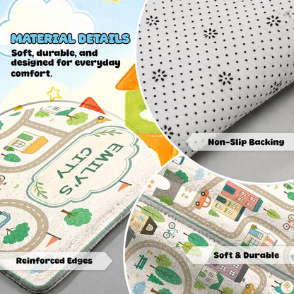 Custom Road Map Area Rug