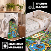 Custom Road Map Welcomemat with Kids Street and Car Play Design - Map 7