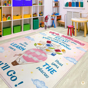 Custom Welcome Mat with Notebook Style and Teacher Name