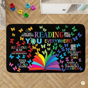 Custom Reading Corner Welcome Mat for Classroom and Library - Style 5