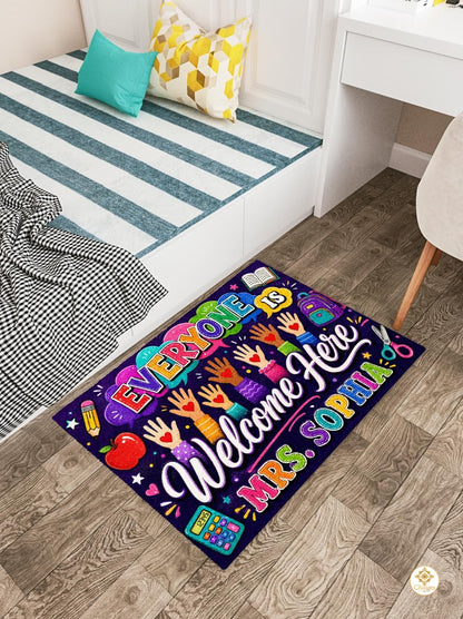 Personalized Classroom Doormat with Custom Teacher Name