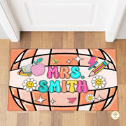 Personalized Teacher Doormat for Classroom and School Decor