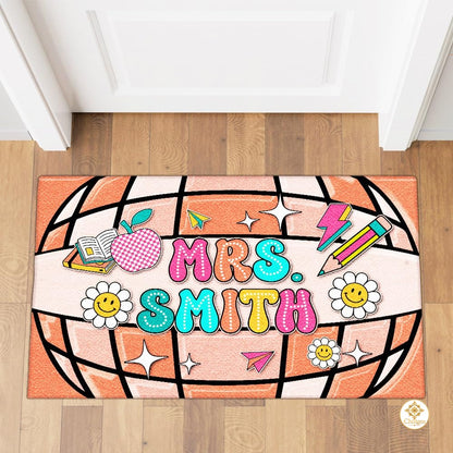 Personalized Teacher Doormat for Classroom and School Decor