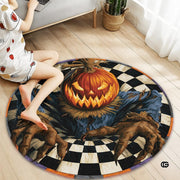 Custom Halloween 3D Effect Optical Illusion Spooky Round Rug (D10)