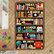Custom Bookshelf Rug for Classroom and Reading Nook