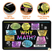 Custom Math Education Welcome Mat for Classroom and School - Math D3 / 3' x 5' (Rectangular)