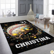 Baseball Area Rug