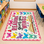 Custom Reading Corner Rug for Front Door and Entryway