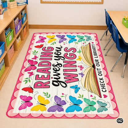 Custom Welcome Mat for Classroom and Reading Nook - Style 8