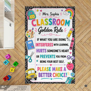 Dimension chart displaying size options for classroom golden rule area rug. - thumbnail image 2 of 7