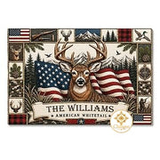 Personalized Hunting Doormat with Custom Family Name