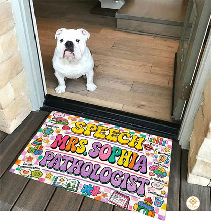 Personalized Classroom Doormat with Custom Teacher Name