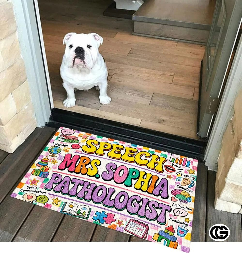Personalized Classroom Welcome Doormat for Teachers and Students