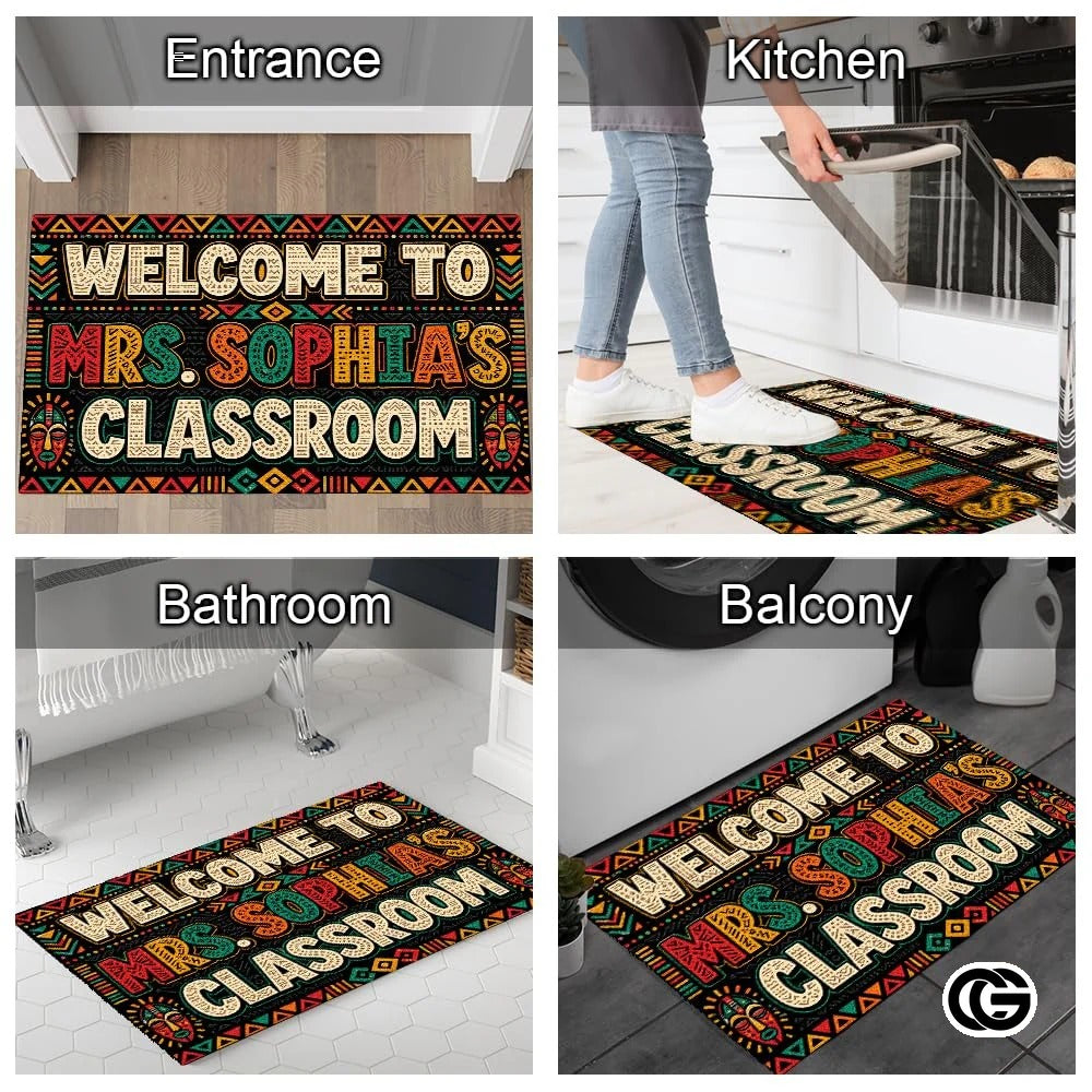 Personalized Welcome Doormat with Family Name and Address