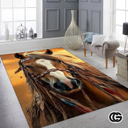 Custom Running Horse Doormat with Non Slip Backing - Horse-ds21