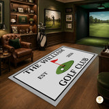 Custom Golf Area Rug with Non Slip Backing and Low Pile - Style 11