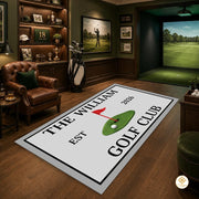 Custom Golf Area Rug with Non Slip Backing and Low Pile - Style 11