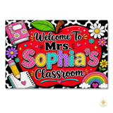 Custom Classroom Welcome Mat for Front Door and Entryway