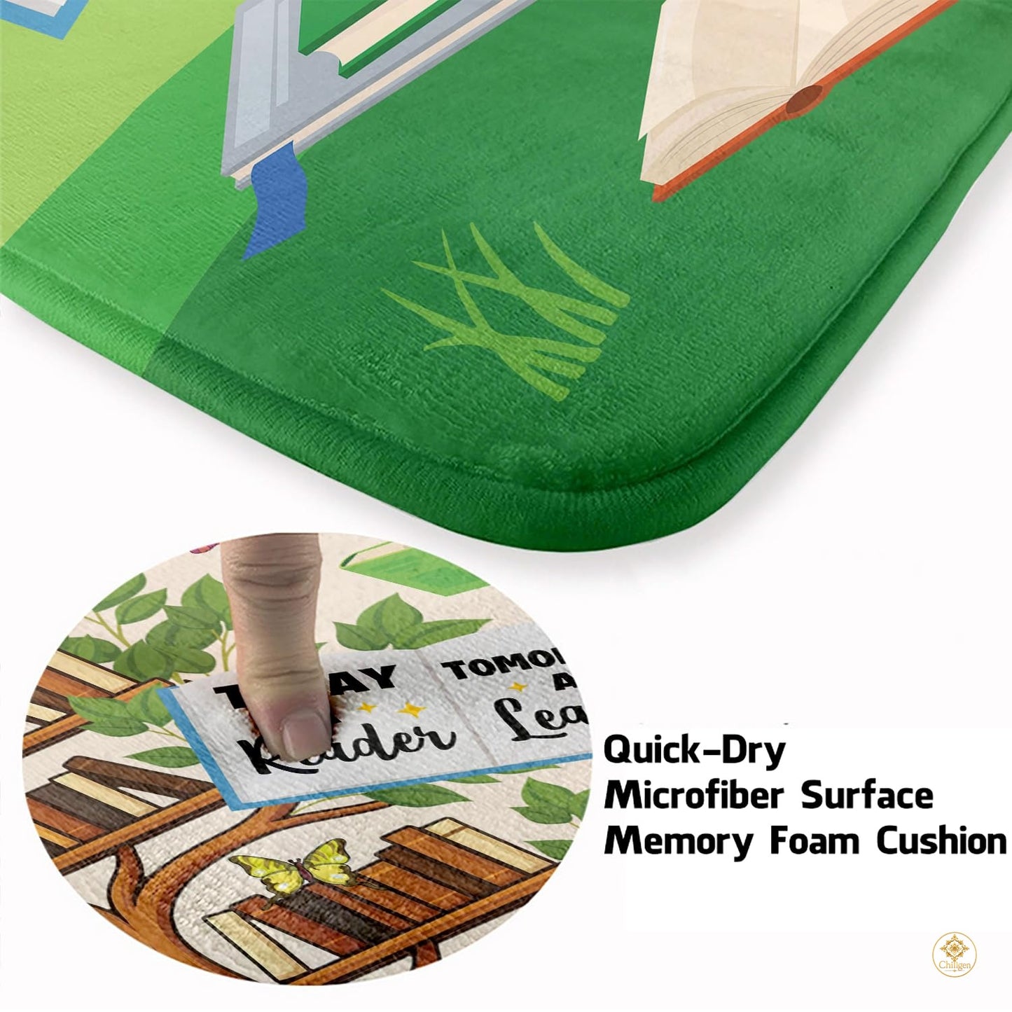 Custom Reading Tree Welcome Mat for Kids and Teachers