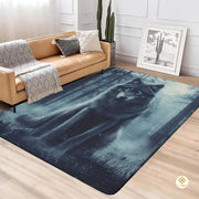 Custom Galaxy Wolves Rug for Boy Room and Bedroom