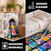Personalized Teachers Classroom Rug, Custom Teacher Name Classroom Rules Area Rug, Feeling Chart Calming Corner Mat, Kindergarten Educational Back to School Class Decor (D2)