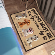 Personalized Dog Doormat with Custom Photo and Name