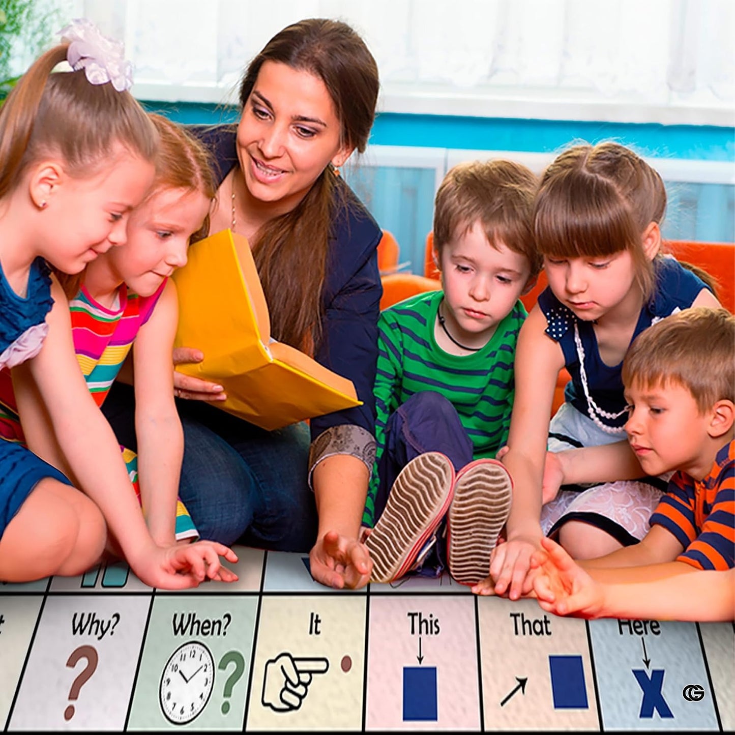 Core Vocabulary Rug, Communication Rugs for Kids Sped Classroom Rug, Autism Carpet, Speech Therapist Decor, Classroom Carpet, Back to School Mat for Kids Room Decor (STYLE4, X-Small (2x3 feet))