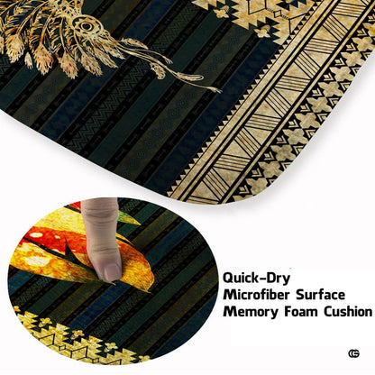 Overhead perspective of teepee tents and dreamcatcher patterns on native american region map decor. - thumbnail image 5 of 7