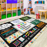 Custom Math Area Rug