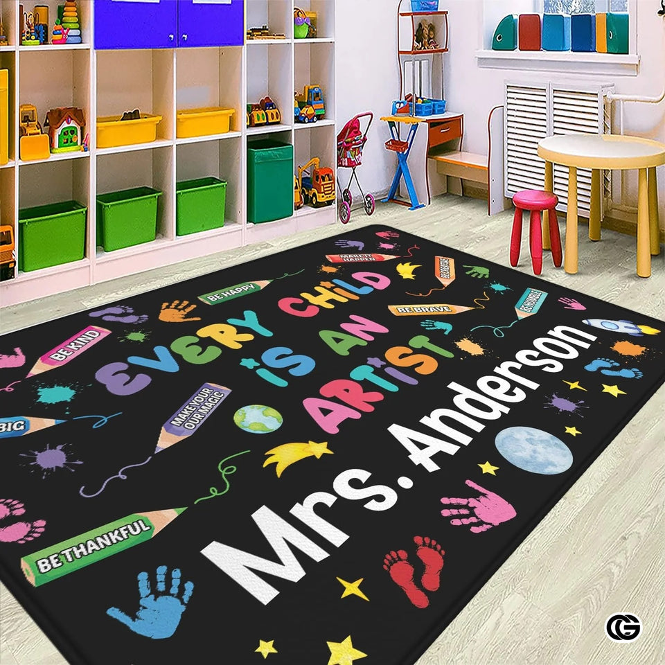 Custom Family Name Welcome Doormat for Front Door and Entryway - Artist-02