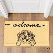 Personalized Pet Dog Welcome Door Mat with Photo and Name (A02)