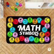 Custom Mathematics Education Rug for Classroom and Playroom